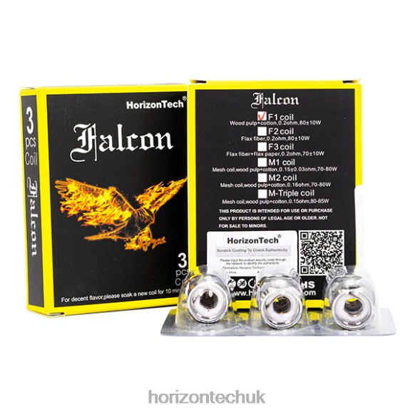 HorizonTech Falcon Coils (3-Pack) - Horizon Tech Vape 80T6X7 F1 Coil 0.2ohm