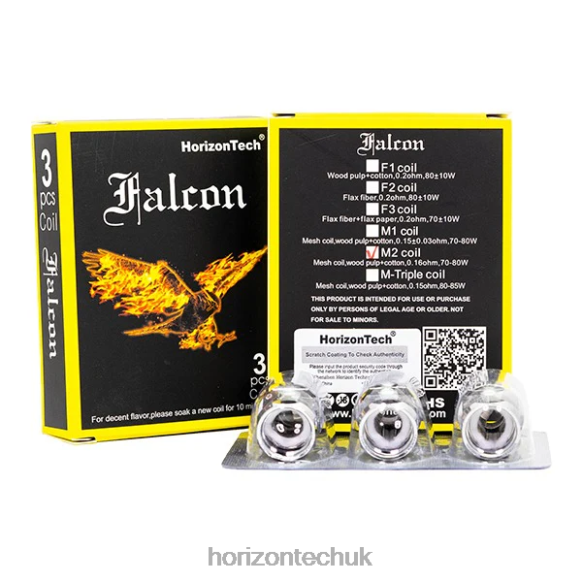 HorizonTech Falcon Coils (3-Pack) - Horizontech Vape 80T6X164 M2 Mesh Coil 0.16ohm