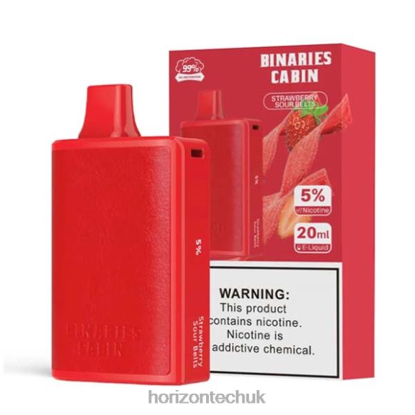 HorizonTech Binaries Cabin Disposable 20mL - Horizon Tech Company 80T6X78 Strawberry Sour Belts