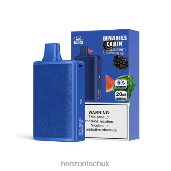 HorizonTech Binaries Cabin Disposable 20mL - Horizon Tech UK 80T6X71 Watermelon Raspberry Ice