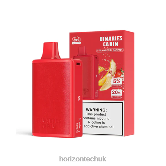 HorizonTech Binaries Cabin Disposable 20mL - Horizon Tech Vape Coils 80T6X69 Strawberry Banana