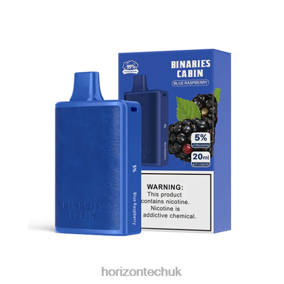 HorizonTech Binaries Cabin Disposable 20mL - Horizon Tech Vape UK 80T6X53 Blue Raspberry