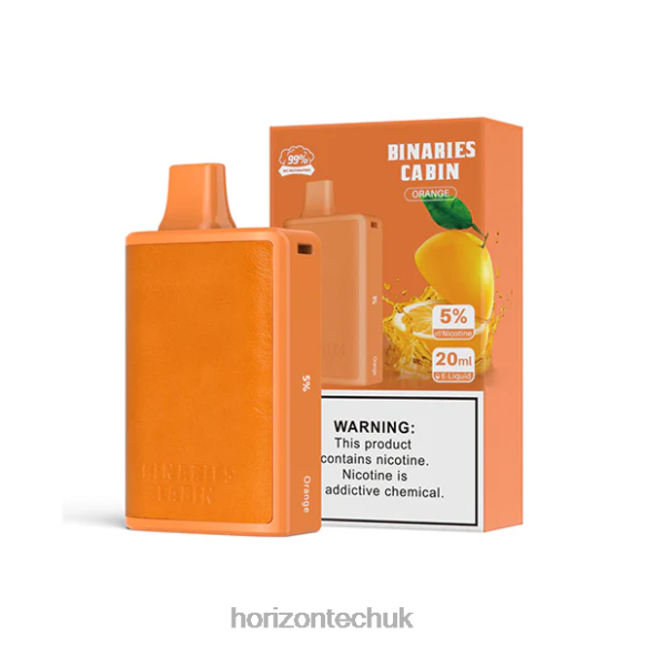 HorizonTech Binaries Cabin Disposable 20mL - Horizon Tech Vape UK 80T6X63 Orange