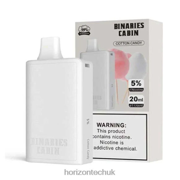 HorizonTech Binaries Cabin Disposable 20mL - Horizon Tech Vape UK 80T6X73 Cotton Candy