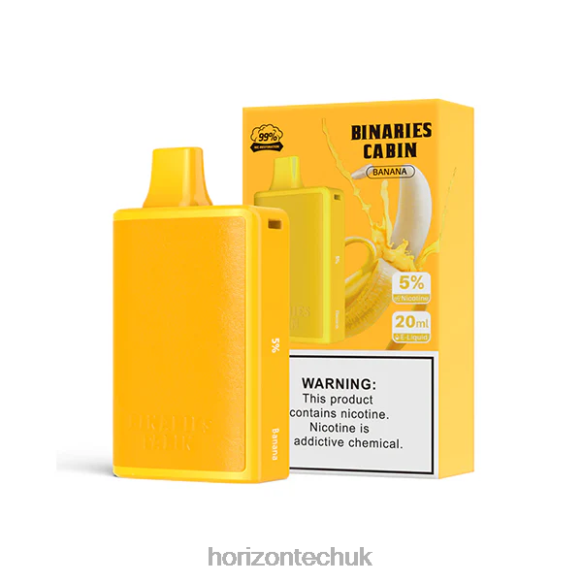 HorizonTech Binaries Cabin Disposable 20mL - Horizontech London 80T6X2 Banana