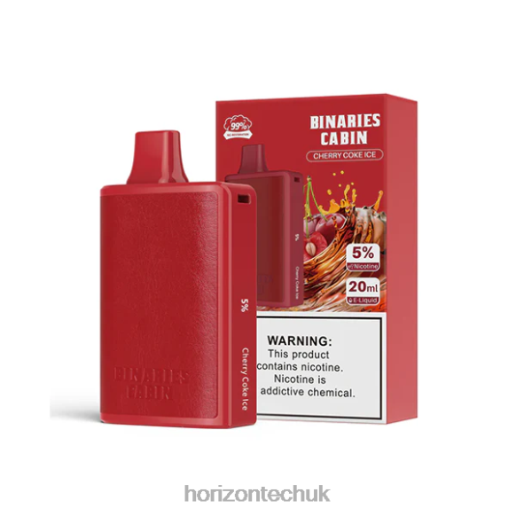 HorizonTech Binaries Cabin Disposable 20mL - Horizontech Vape 80T6X54 Cherry Cola Ice
