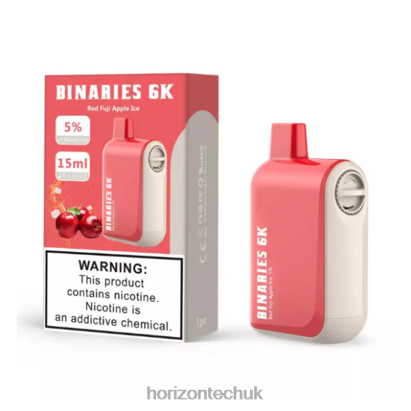 HorizonTech Binaries Cabin Disposable 15mL - Horizon Tech Company 80T6X48 Red Fuji Apple Ice