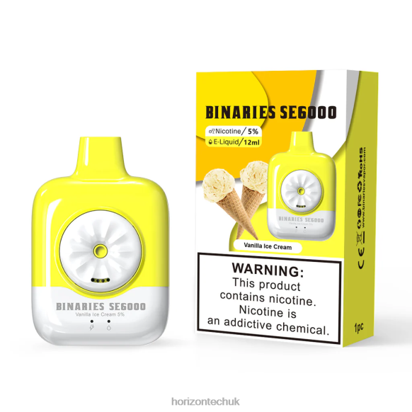 HorizonTech Binaries Cabin Disposable SE 12mL - Horizon Tech UK 80T6X131 Vanilla Ice Cream