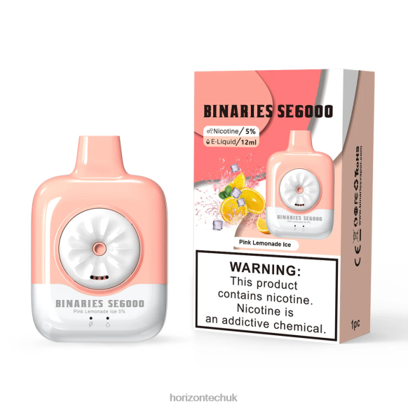 HorizonTech Binaries Cabin Disposable SE 12mL - Horizon Tech Vape Tank 80T6X130 Pink Lemonade Ice