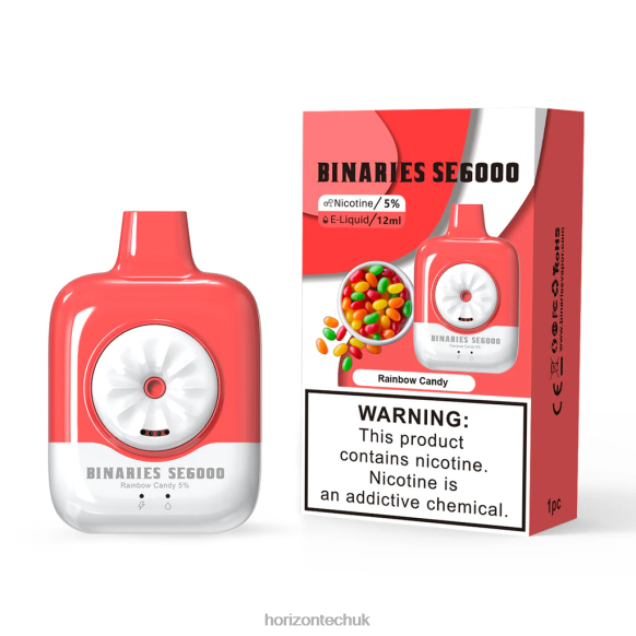 HorizonTech Binaries Cabin Disposable SE 12mL - Horizon Tech Vape UK 80T6X133 Rainbow Candy