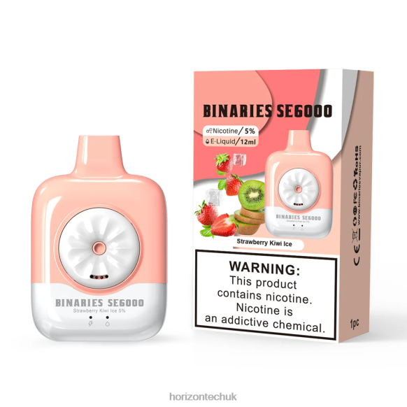 HorizonTech Binaries Cabin Disposable SE 12mL - Horizontech Vape 80T6X144 Strawberry Kiwi Ice