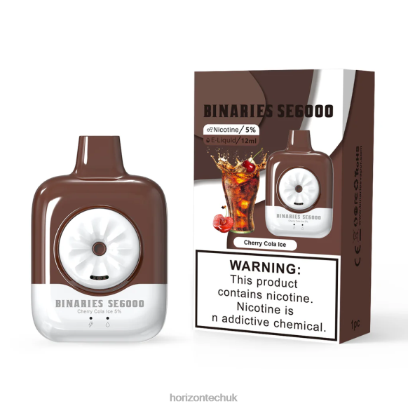 HorizonTech Binaries Cabin Disposable SE 12mL - Horizontech Vape Kit 80T6X135 Cherry Cola Ice