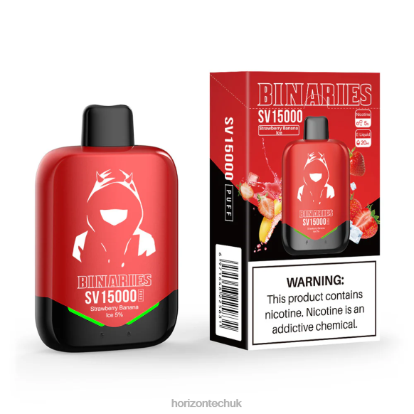 HorizonTech Binaries Cabin Disposable SV - Horizon Tech Vape UK 80T6X93 Strawberry Banana Ice