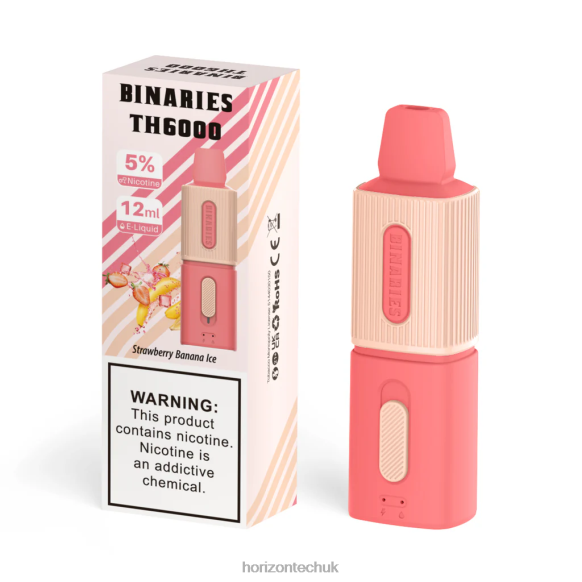 HorizonTech Binaries Cabin TH6000 Disposable 12mL - Horizon Tech Company 80T6X98 Strawberry Banana Ice