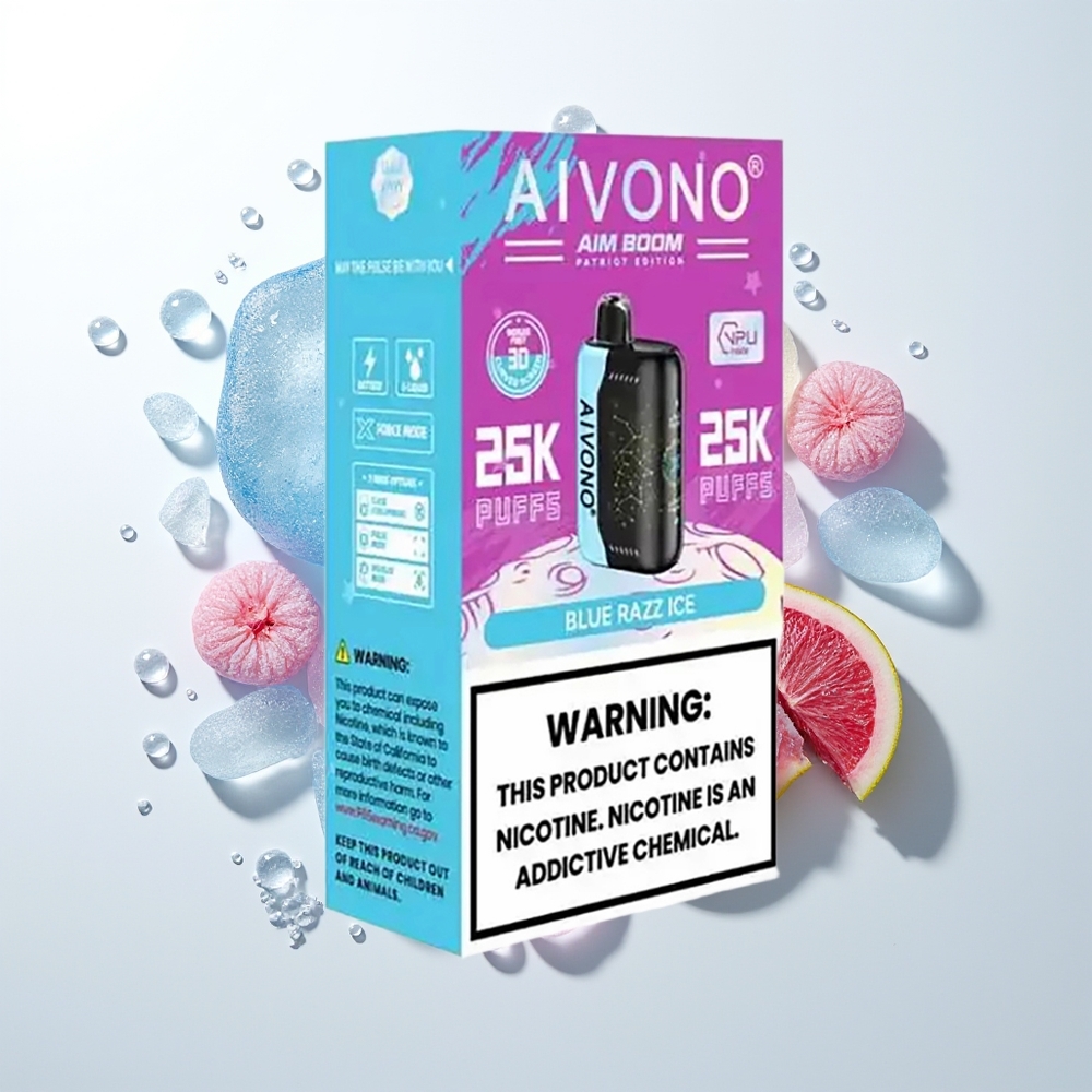 Aivono Aim Boom 25000 Blue Razz Ice Mesh Coil