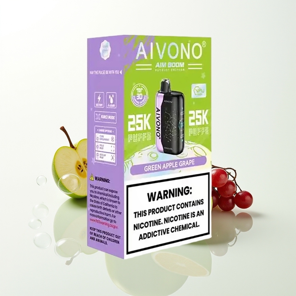 Aivono Aim Boom 25000 Green Apple Grape Mesh