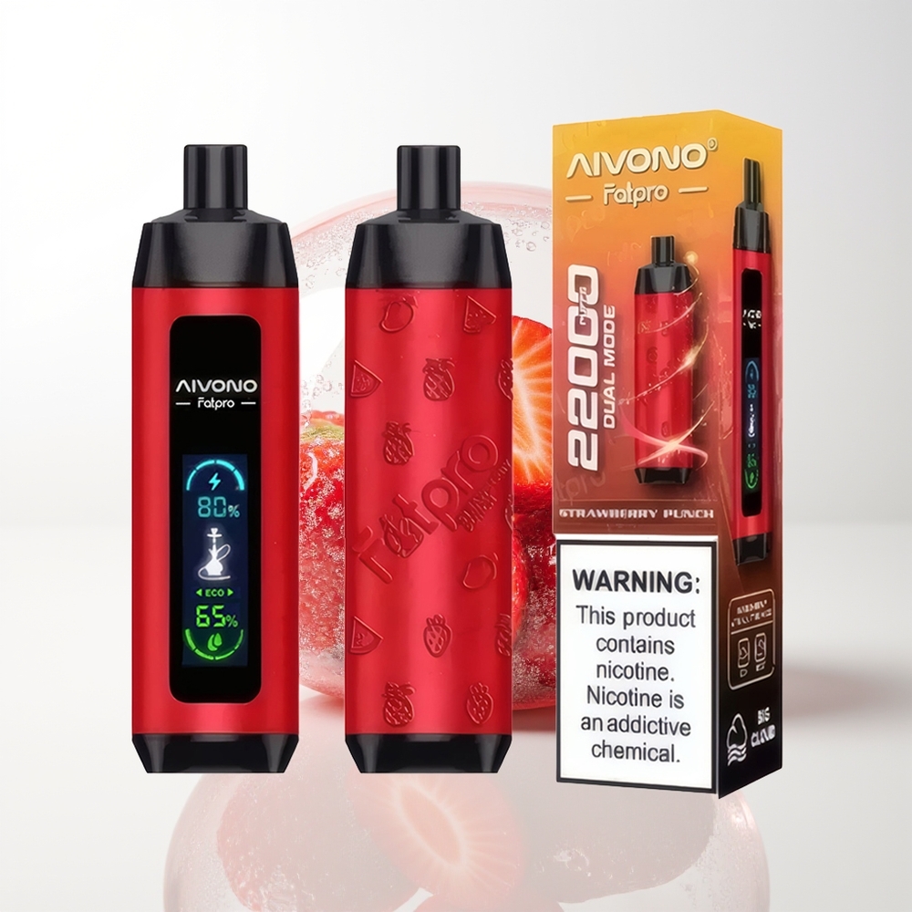Aivono Aim Fatpro 22000 Strawberry Punch 5% Nicotine 600mAh