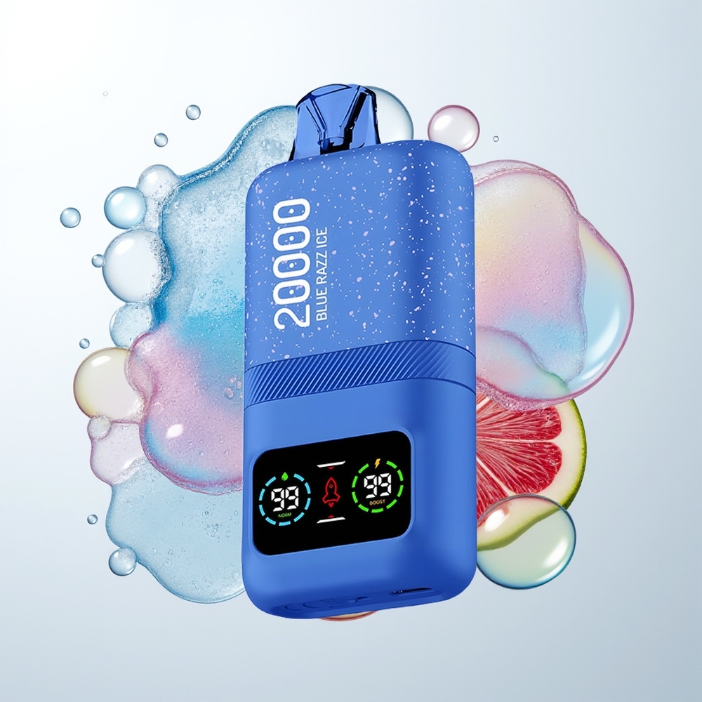 Aivono Aim Magic 20000 Blue Razz Ice Dual Mesh LCD