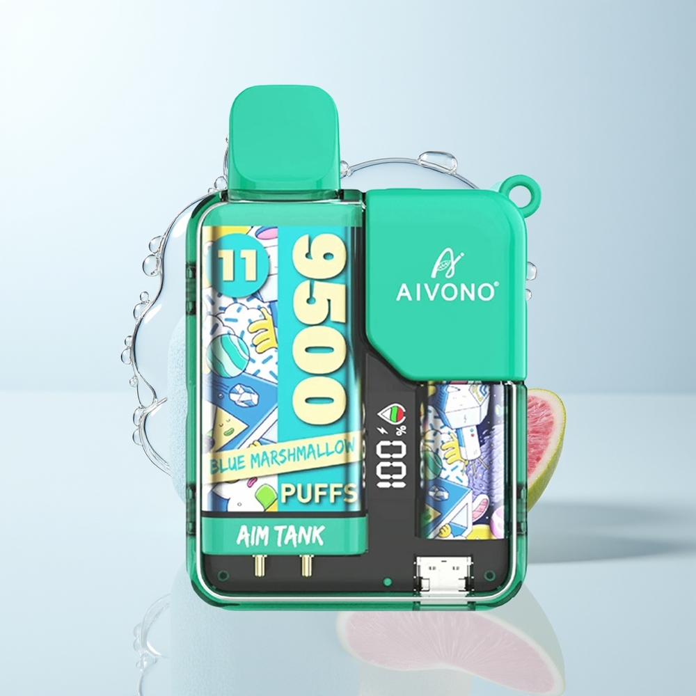 Aivono Aim Tank 9500 Blue Marshmallow 18ml LCD
