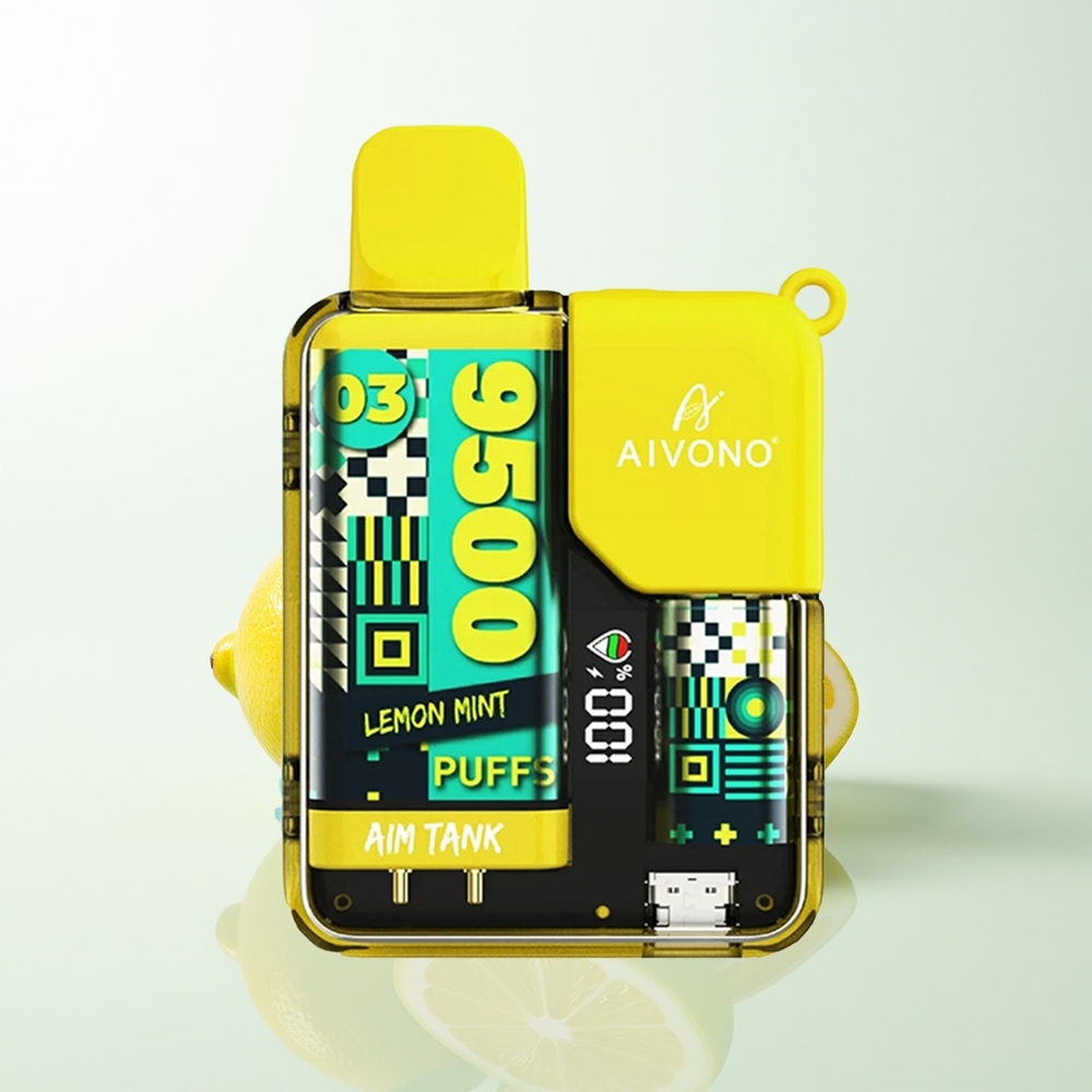Aivono Aim Tank 9500 Lemon Mint 18ml LCD