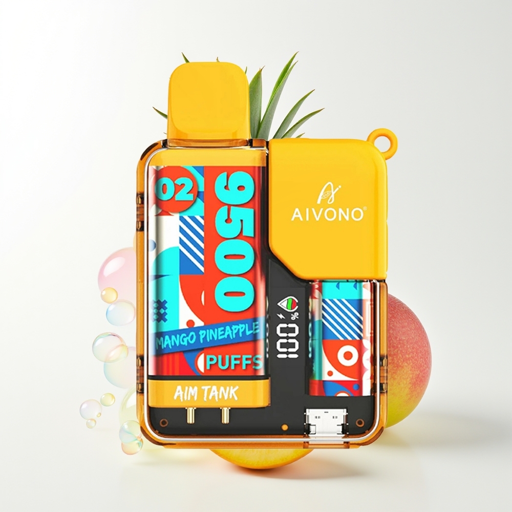 Aivono Aim Tank 9500 Mango Pineapple LCD Mesh