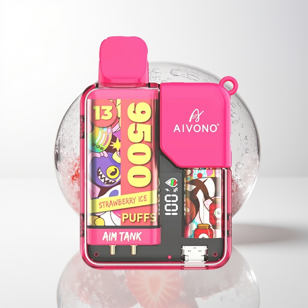 Aivono Aim Tank 9500 Strawberry Ice 18ml LCD