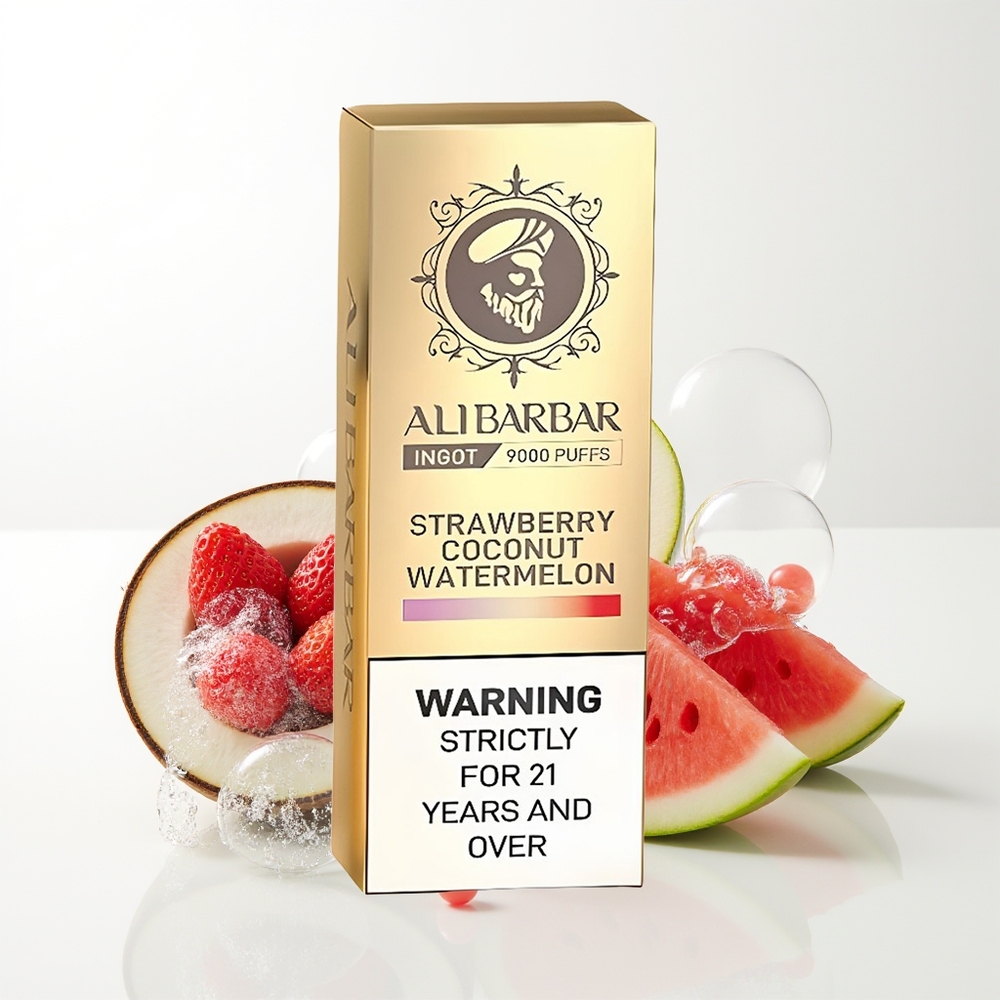 Alibarbar Ingot 9000 Strawberry Coconut Watermelon Lightweight LED