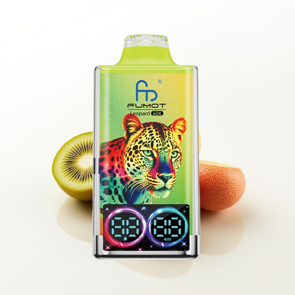 Fumot Leopard 40K Kiwi Passion Fruit Guava Dual Mesh 5%