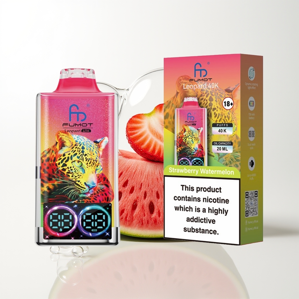 Fumot Leopard 40K Strawberry Watermelon Dual Mesh 700mAh