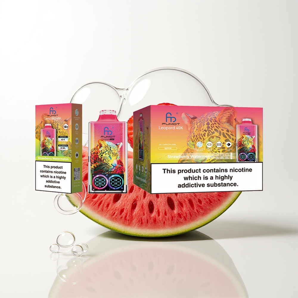 Fumot Leopard 40K Strawberry Watermelon Dual Mesh 700mAh