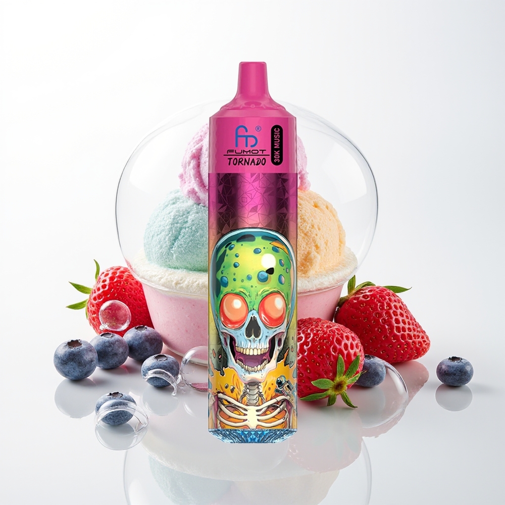Fumot Randm Tornado 30000 Blueberry Strawberry Raspberry Ice Cream with 30mL and 5% Nicotine