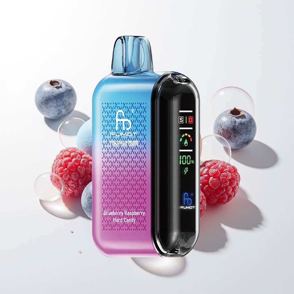 Fumot Tornado 20000 Blueberry Raspberry Dual Mesh Hard Candy