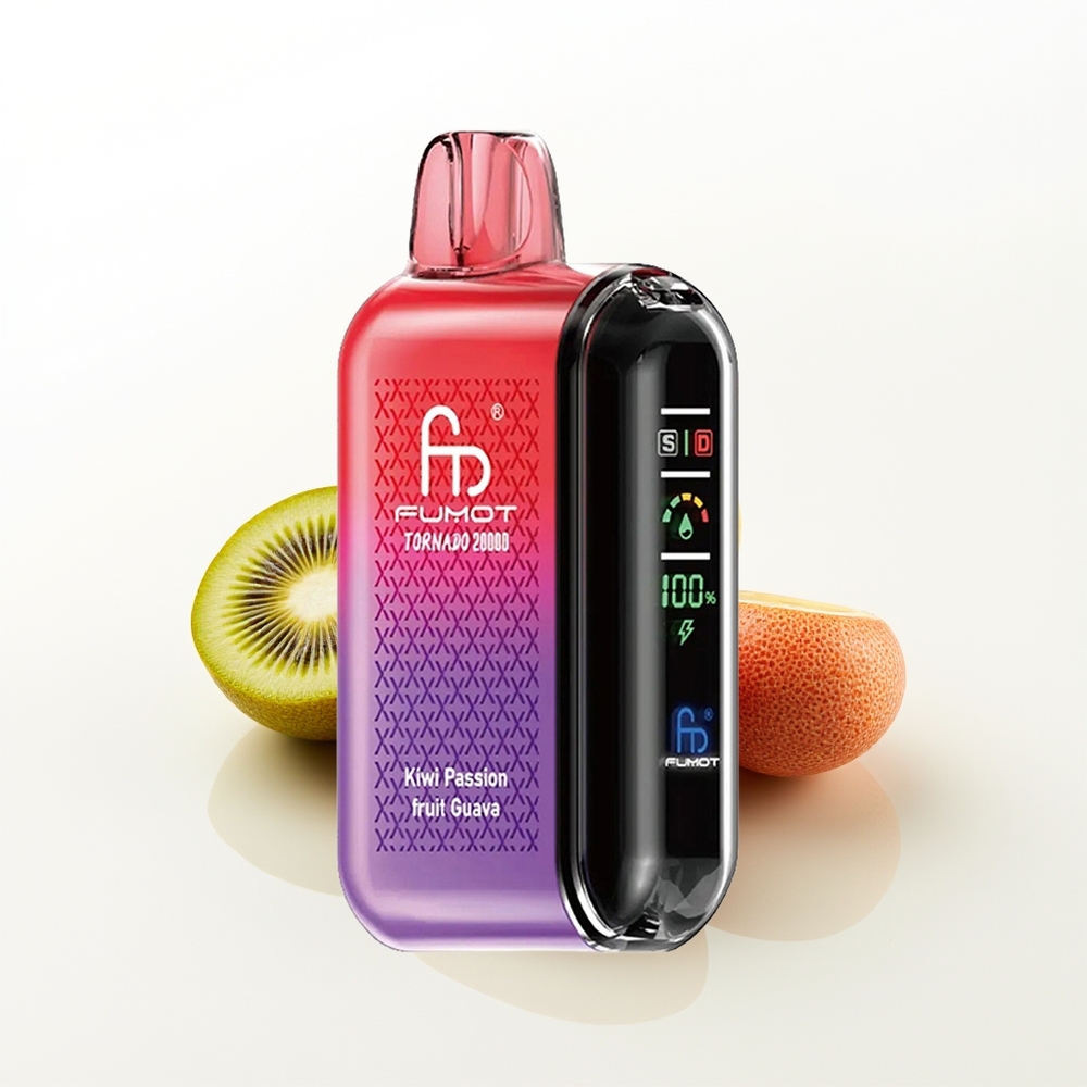 Fumot Tornado 20000 Kiwi Passion Fruit Guava Dual Mesh Smart Display