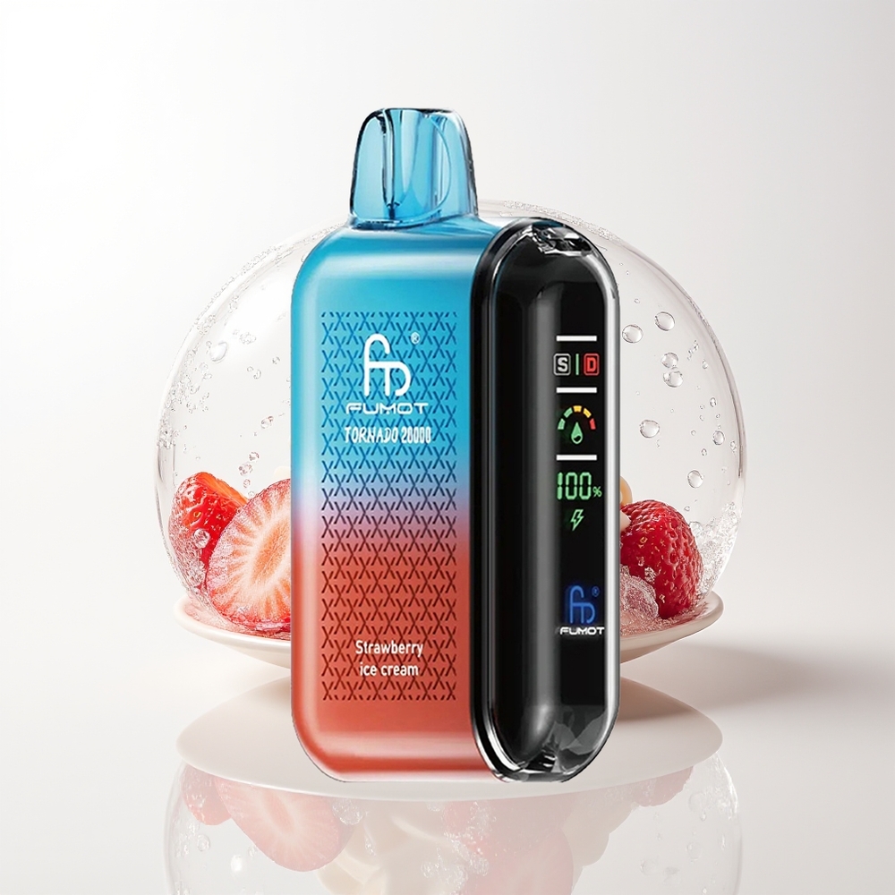 Fumot Tornado 20000 Strawberry Ice Cream Dual Mesh