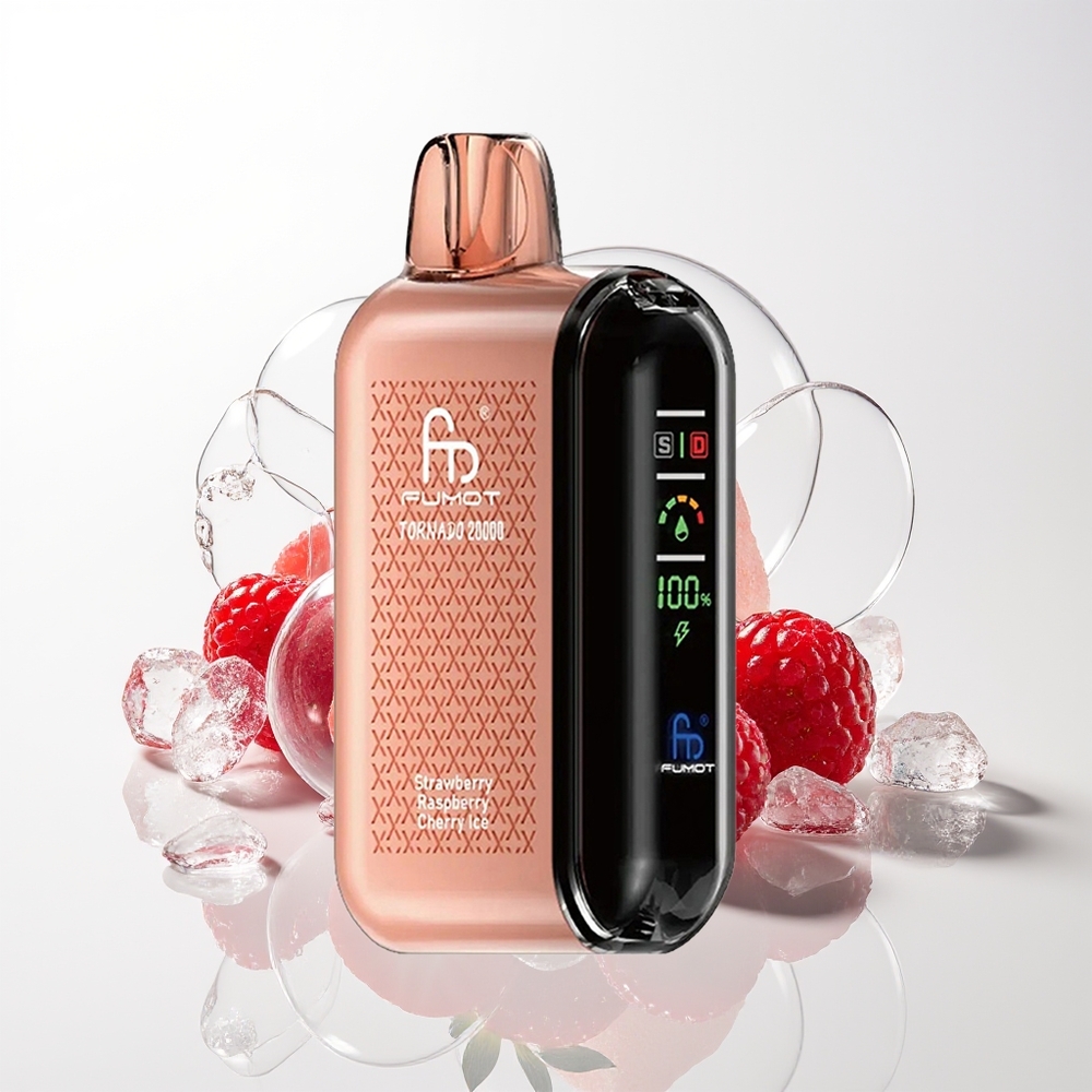 Fumot Tornado 20000 Strawberry Raspberry Cherry Ice Dual Mesh Coil