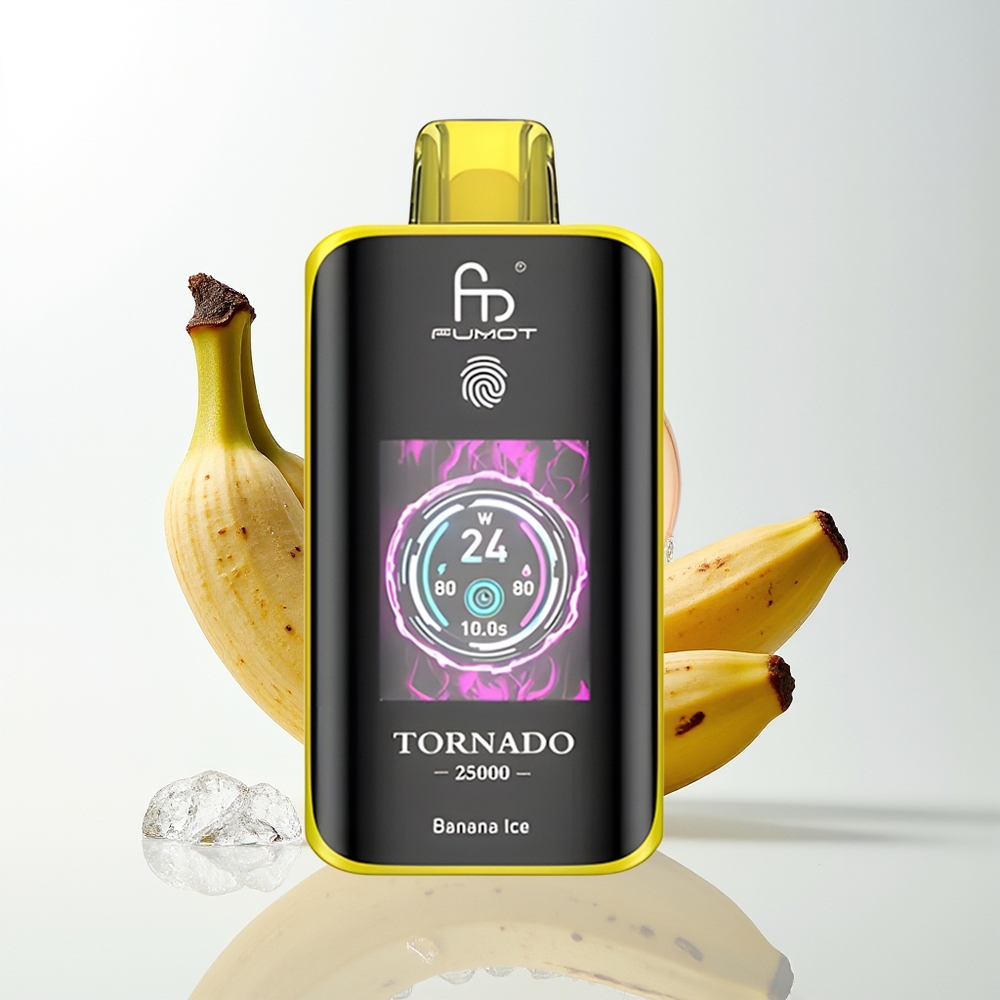 Fumot Tornado 25000 Banana Ice HD Screen Rechargeable