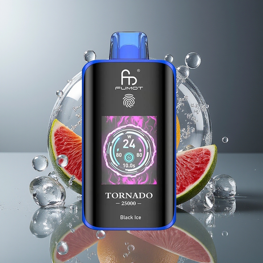 Fumot Tornado 25000 Black Ice HD Rechargeable