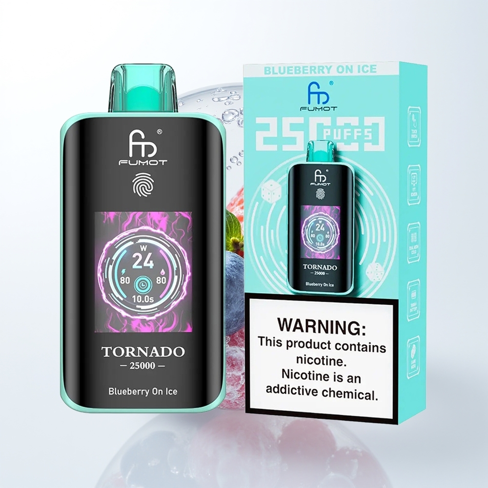 Fumot Tornado 25000 Blueberry On Ice HD Rechargeable