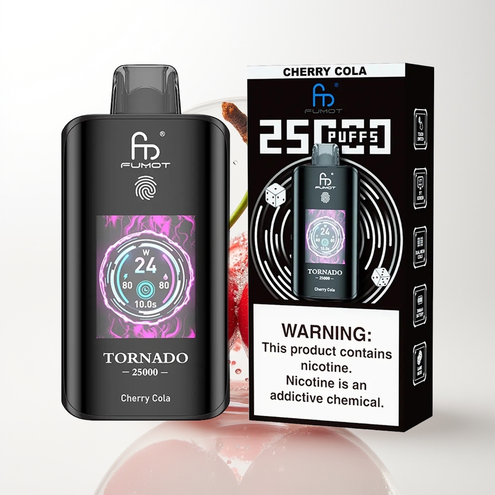 Fumot Tornado 25000 Cherry Cola HD 700mAh