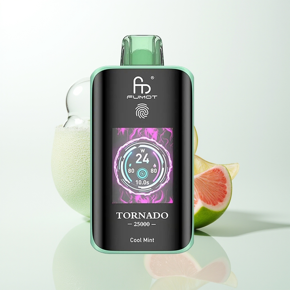 Fumot Tornado 25000 Cool Mint HD Screen Rechargeable