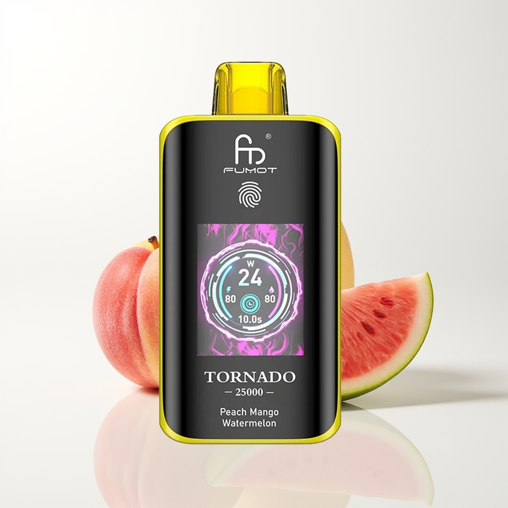 Fumot Tornado 25000 Peach Mango Watermelon HD Screen 700mAh