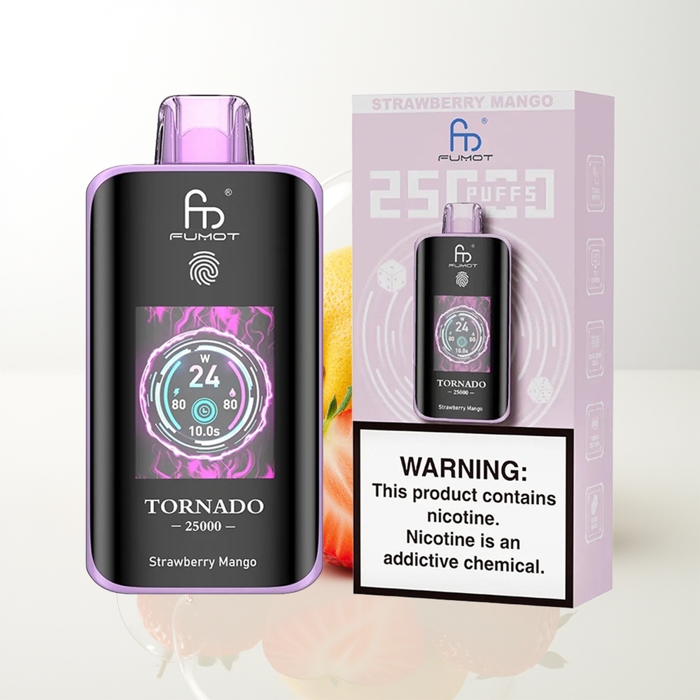 Fumot Tornado 25000 Strawberry Mango HD Rechargeable