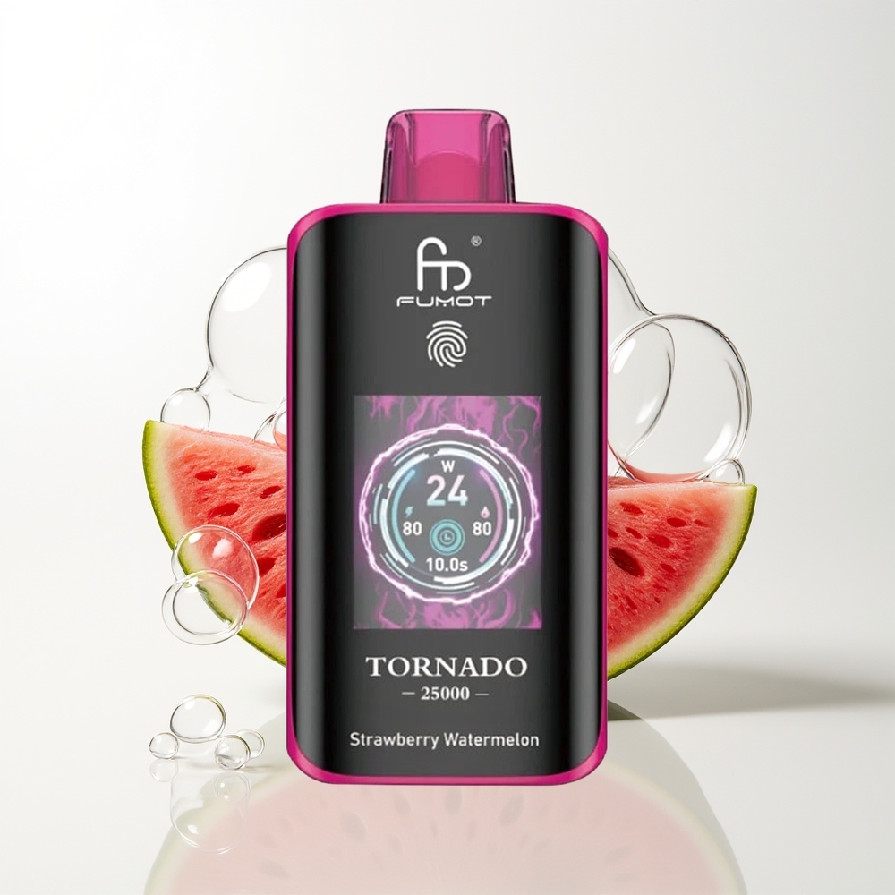 Fumot Tornado 25000 Strawberry Watermelon HD Screen 700mAh