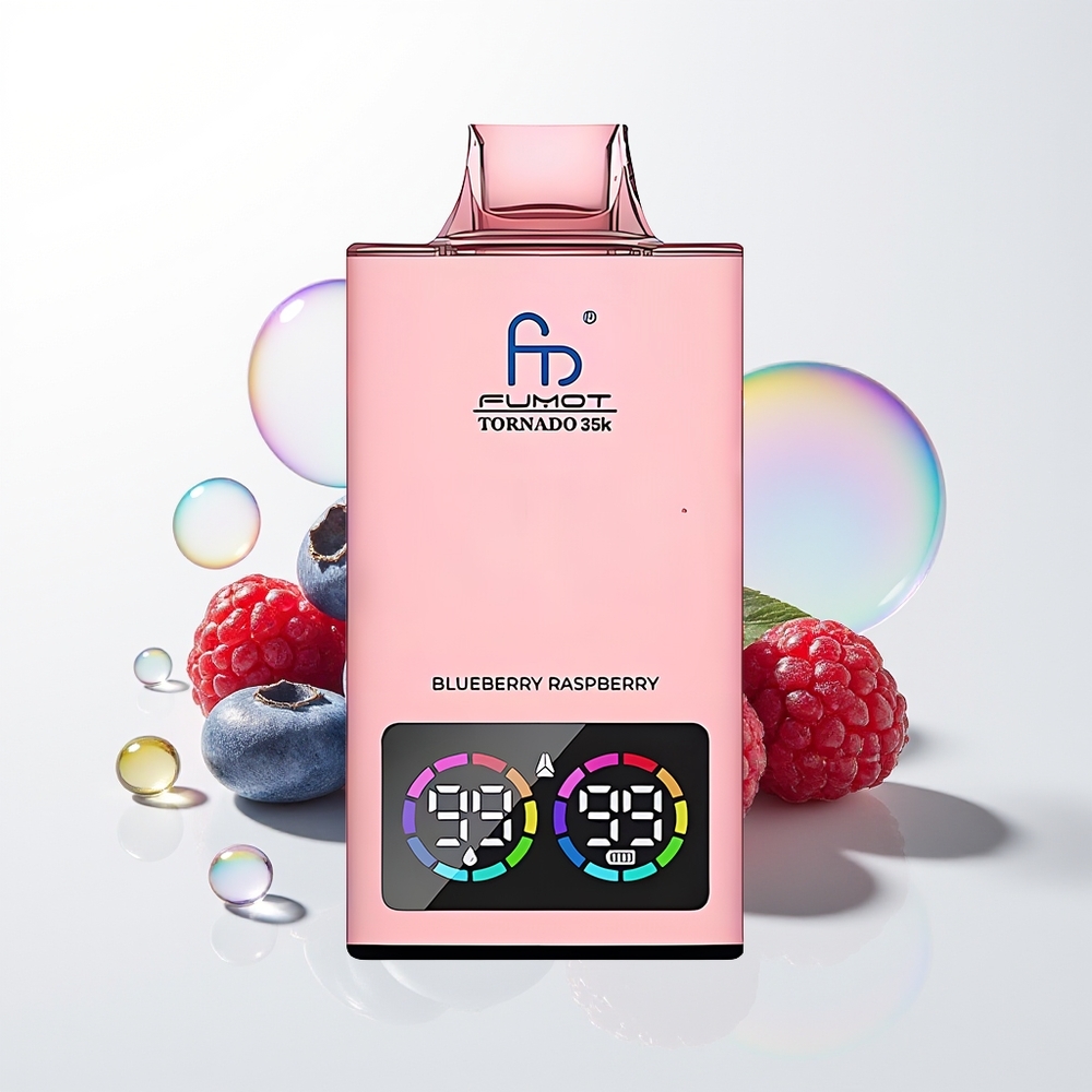 Fumot Tornado 35000 Blueberry Raspberry Dual Mesh RGB