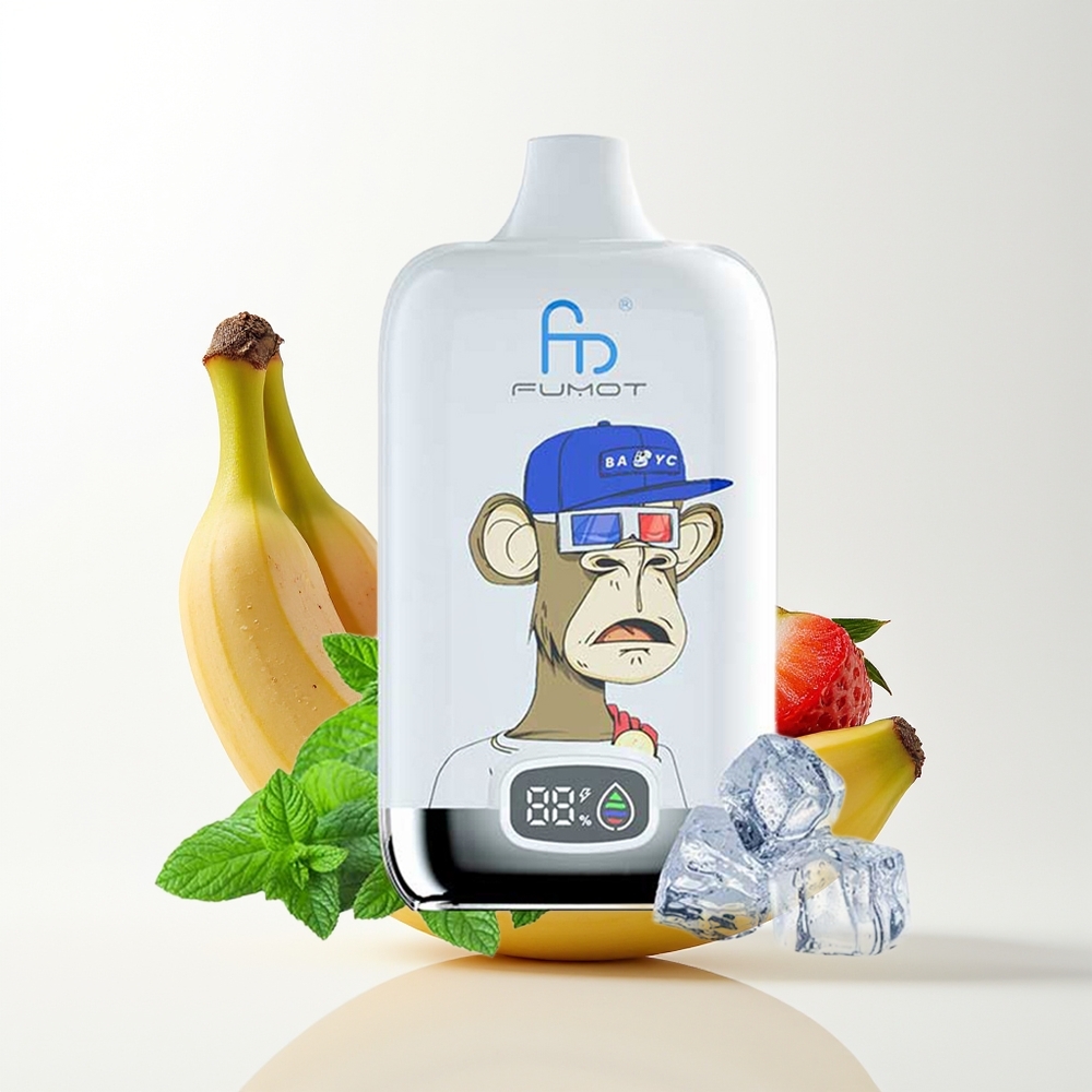 Fumot Tornado Digital Box 12000 Strawberry Banana Mesh 20ml
