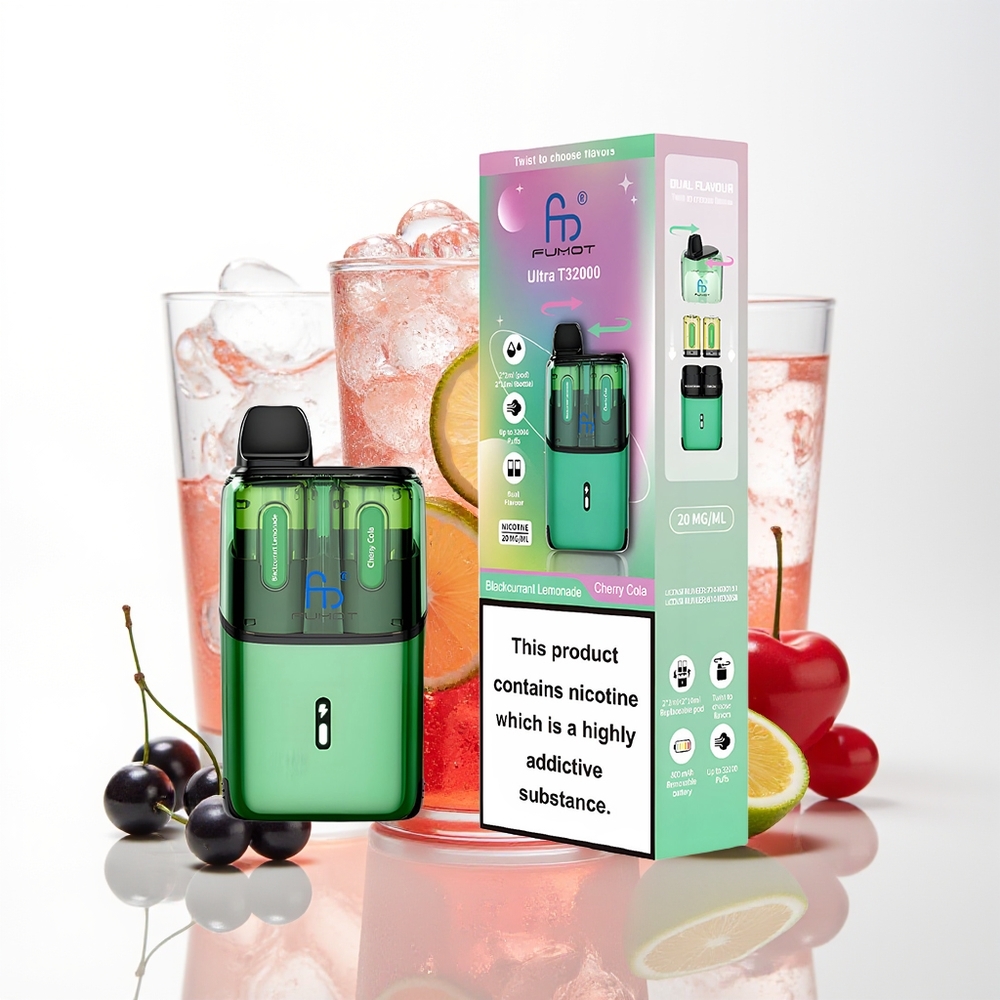 Fumot Ultra T32000 Blackcurrant Lemonade - Cherry Cola 800mAh Mesh Coil