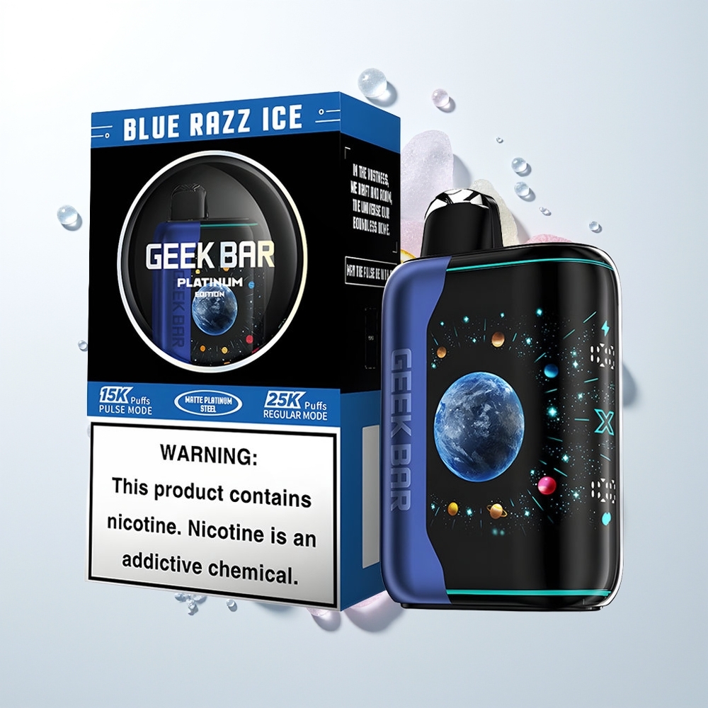 GEEK BAR Platinum Edition 25000 Blue Razz Ice 20mL Dual Mesh
