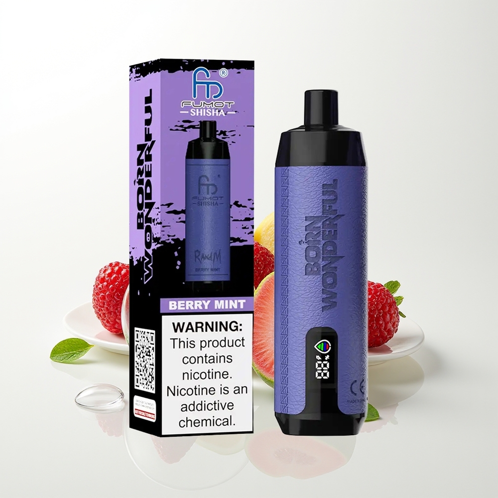 RandM Fumot Shisha 10000 Berry Mint Mesh 0.6ohm