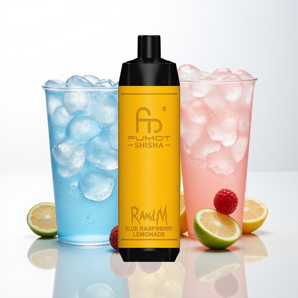 RandM Fumot Shisha 10000 Blue Raspberry Lemonade Type-C Mesh