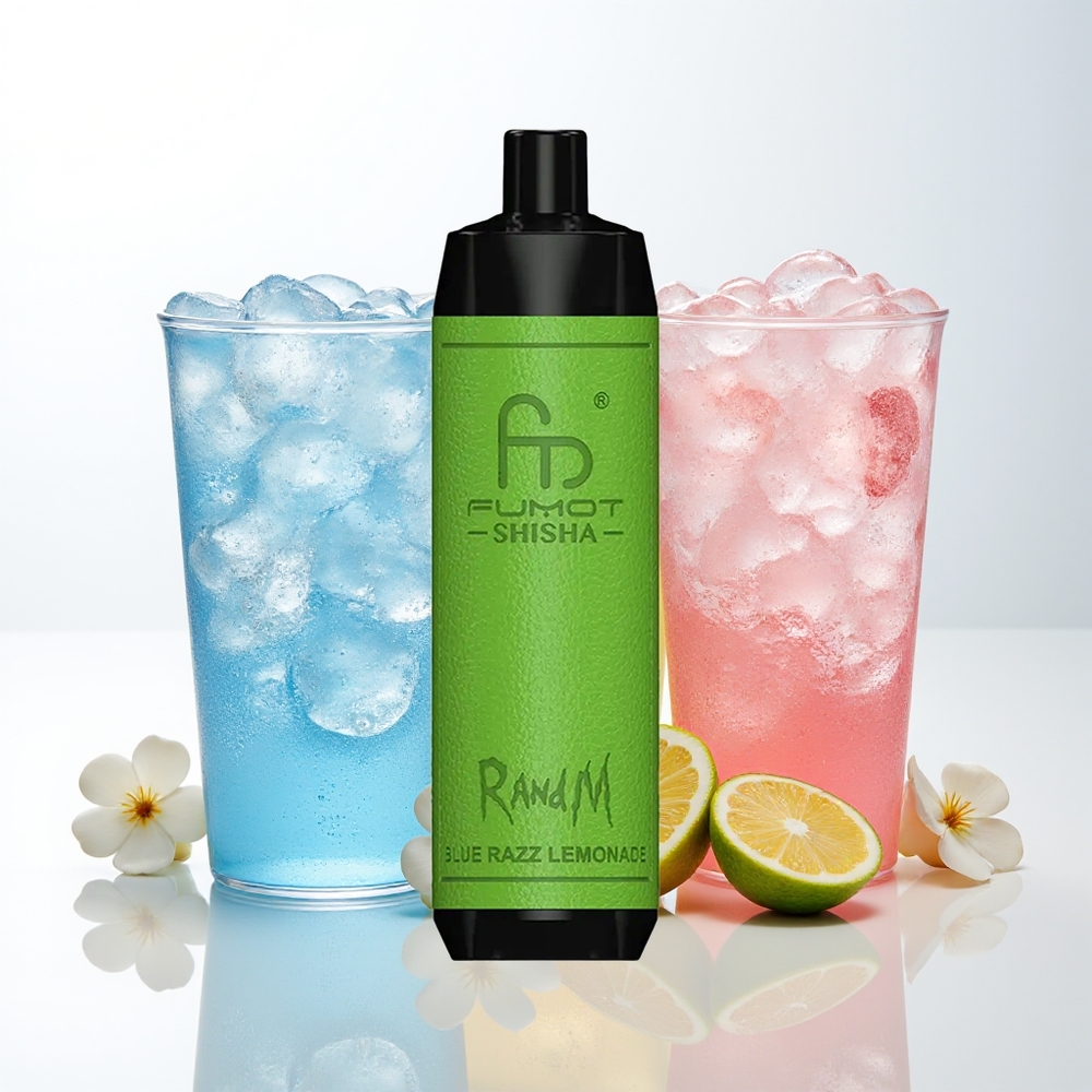 RandM Fumot Shisha 10000 Blue Razz Lemonade Mesh 0.6ohm